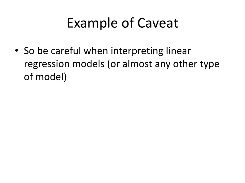 example of caveat 4