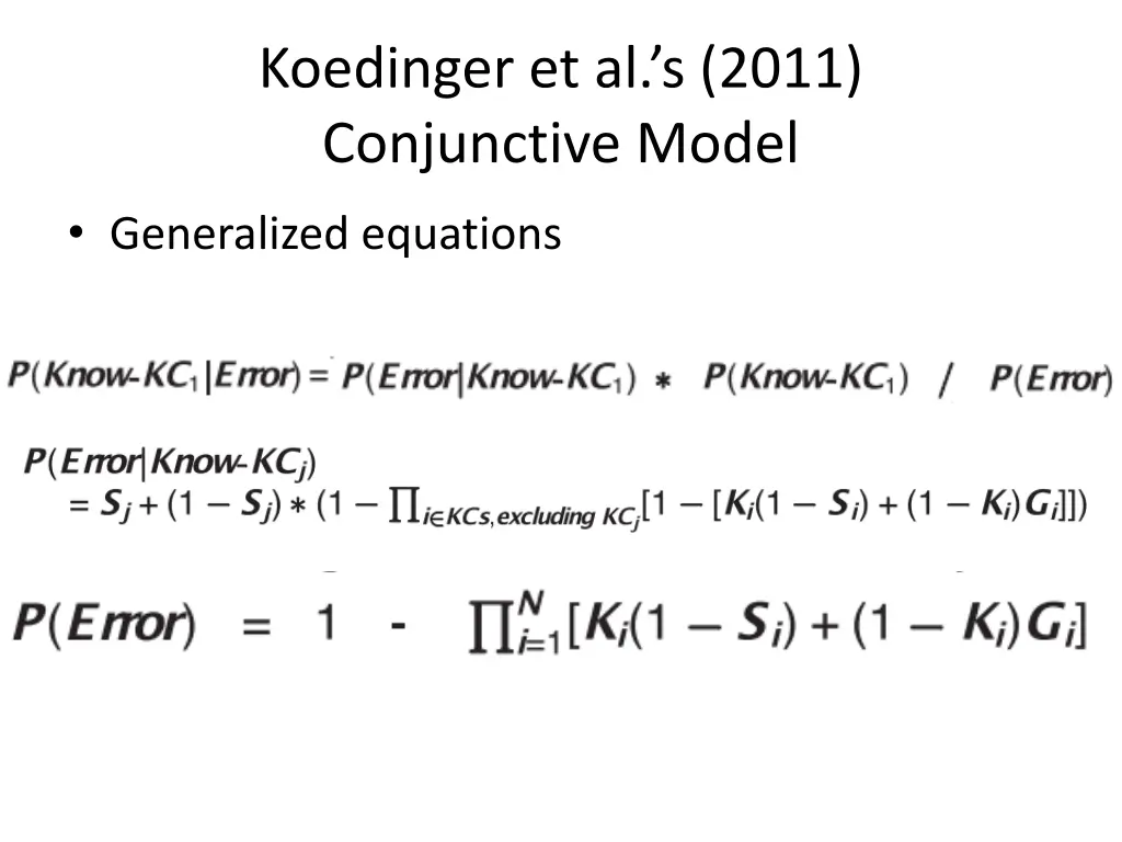 koedinger et al s 2011 conjunctive model 1