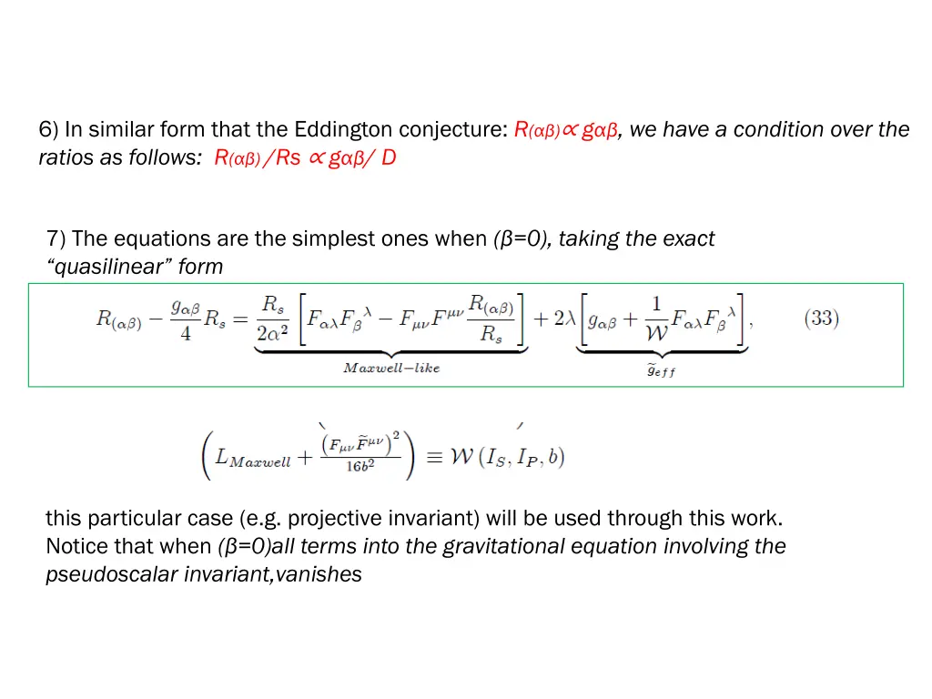 6 in similar form that the eddington conjecture