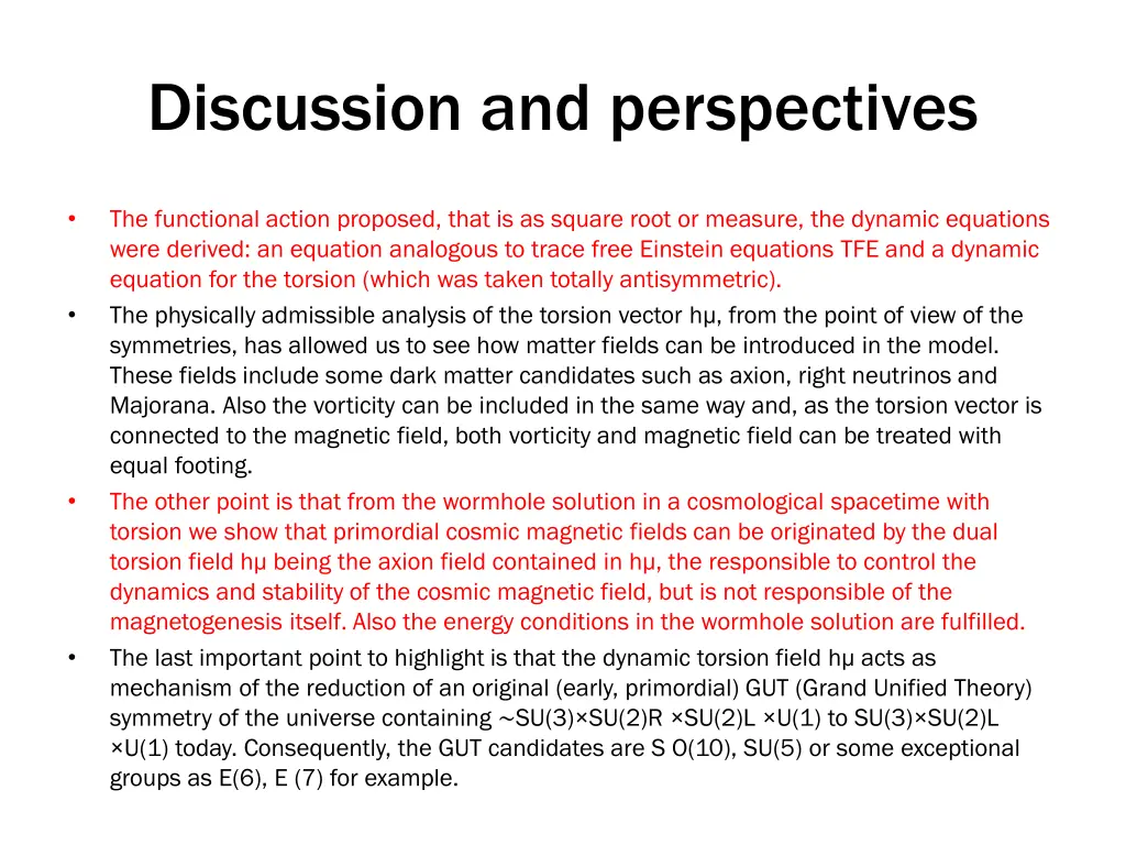 discussion and perspectives