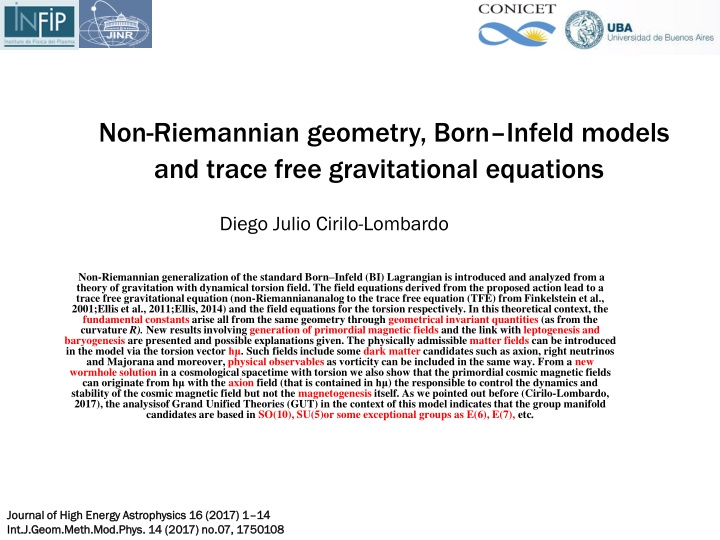 non riemannian geometry born infeld models