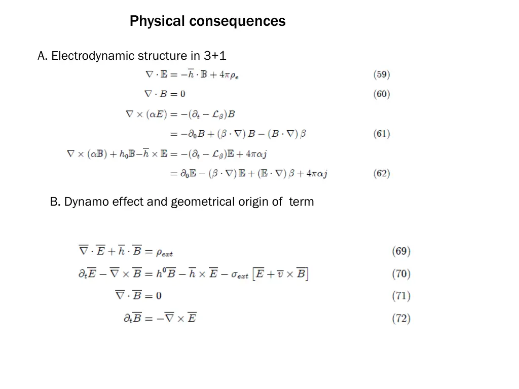 physical consequences