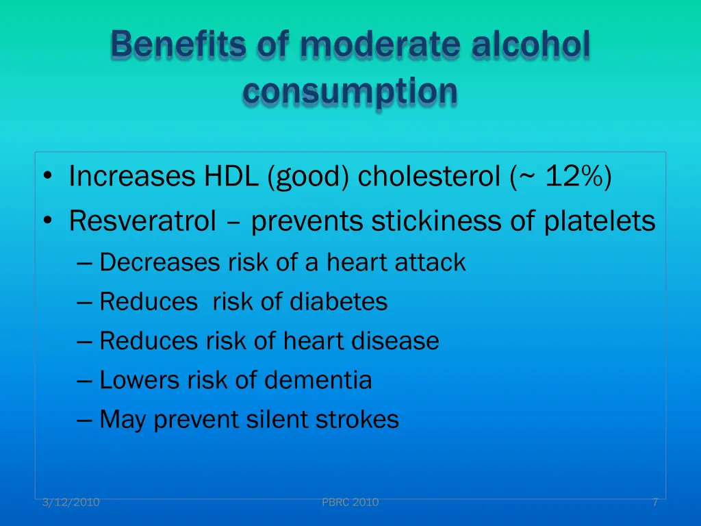 benefits of moderate alcohol consumption