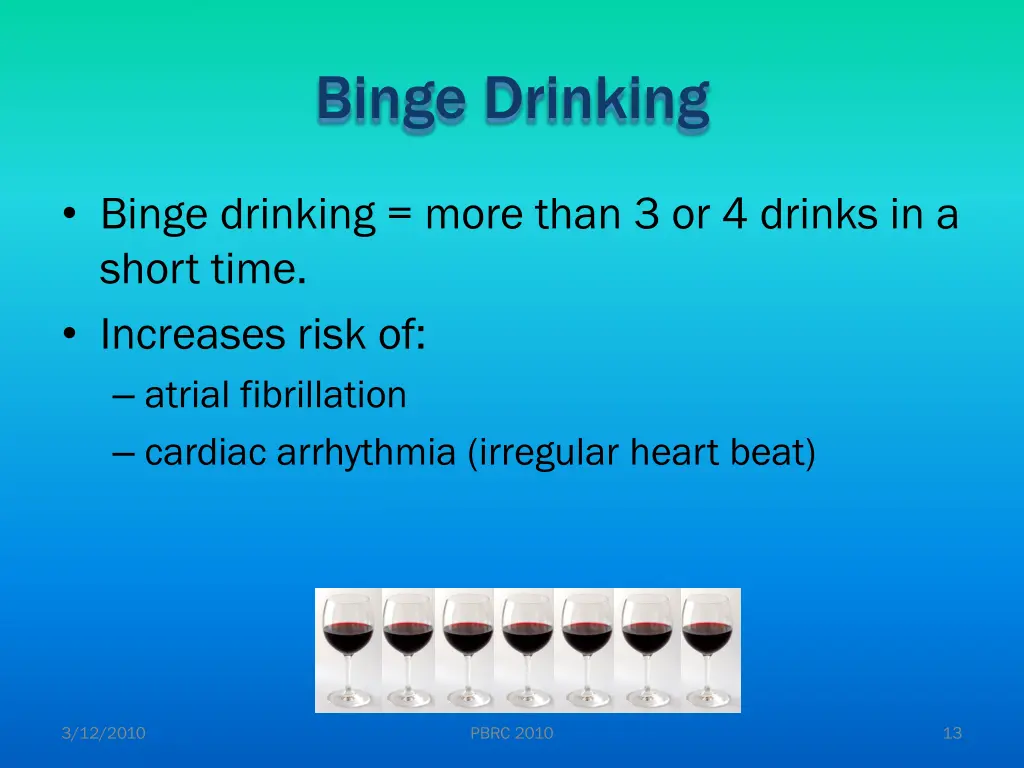 binge drinking