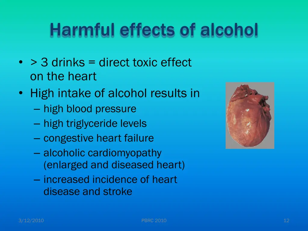 harmful effects of alcohol