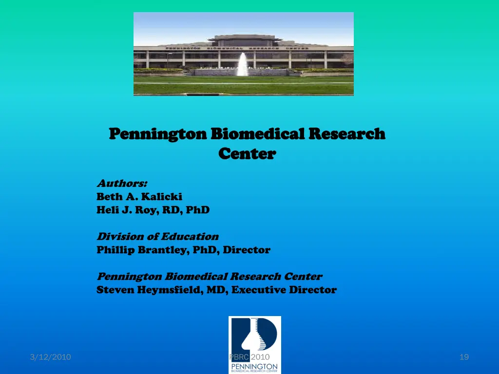 pennington biomedical research pennington