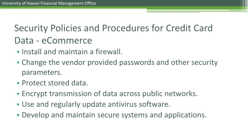 university of hawaii financial management office 15