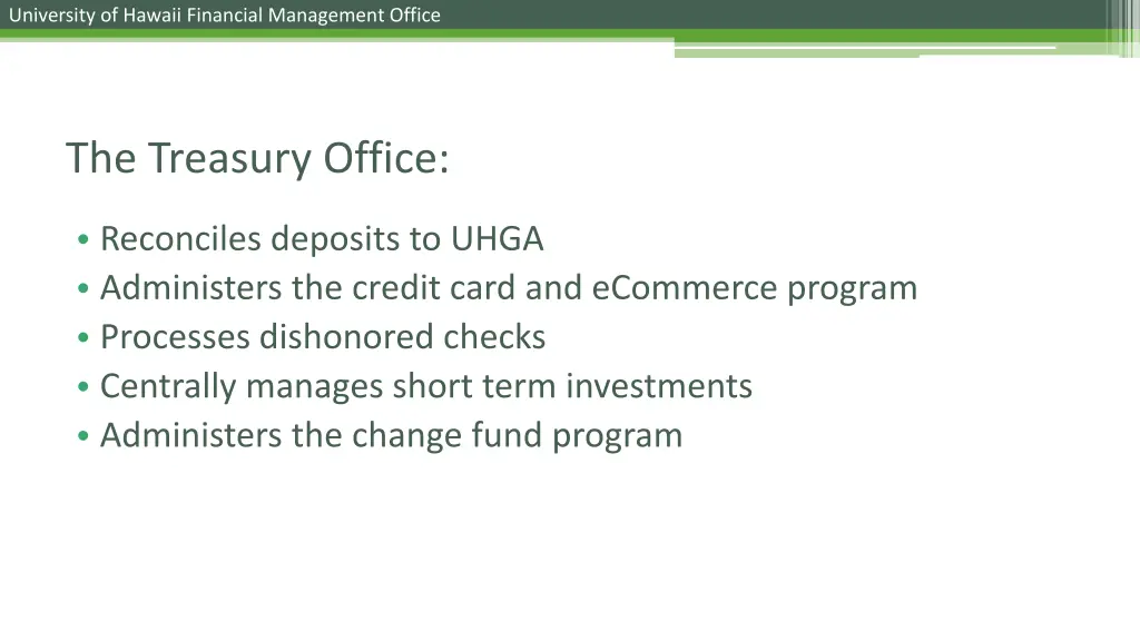 university of hawaii financial management office 2