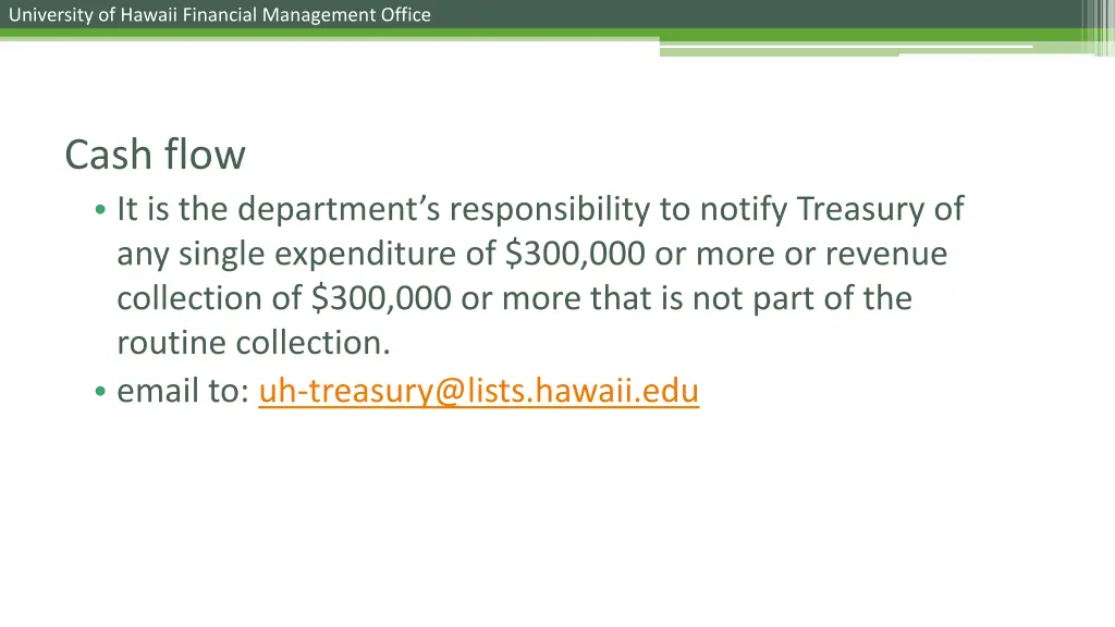 university of hawaii financial management office 32