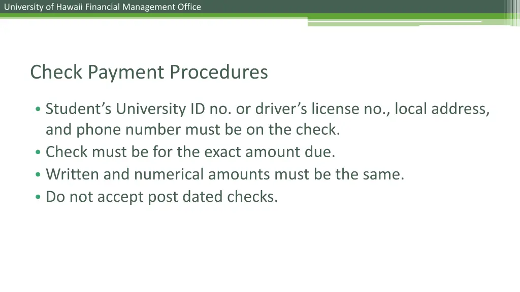 university of hawaii financial management office 6