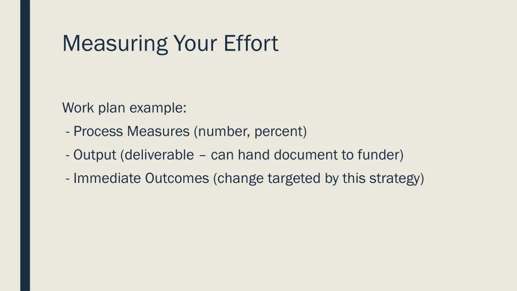 measuring your effort