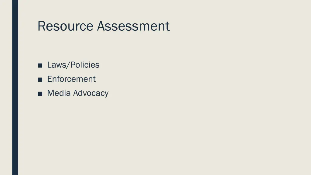 resource assessment