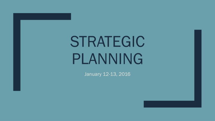 strategic planning