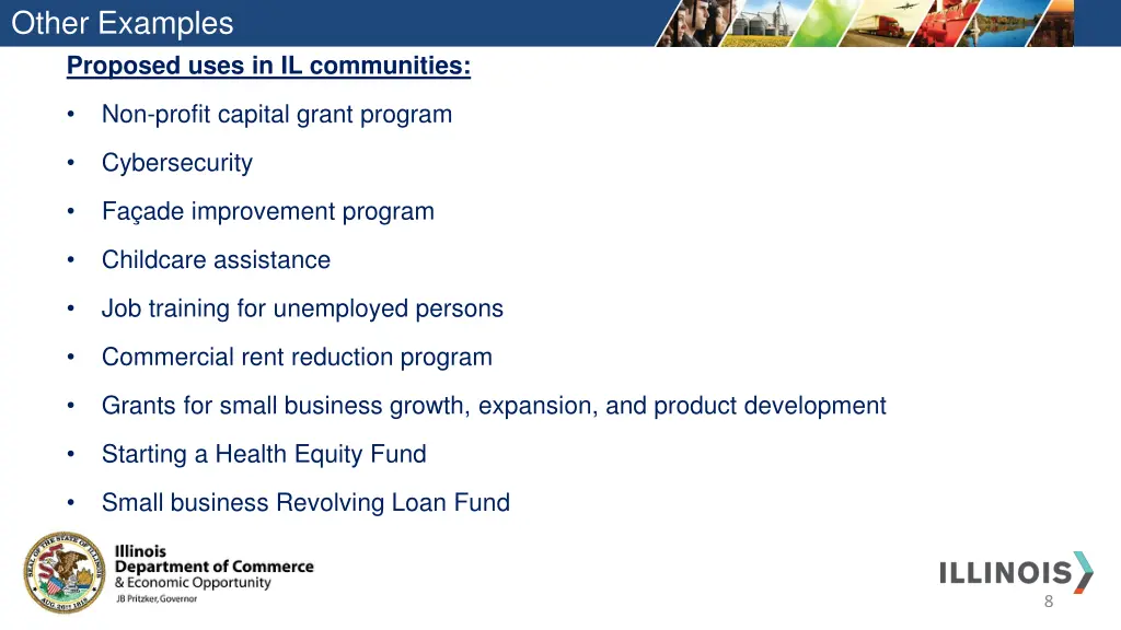 other examples proposed uses in il communities