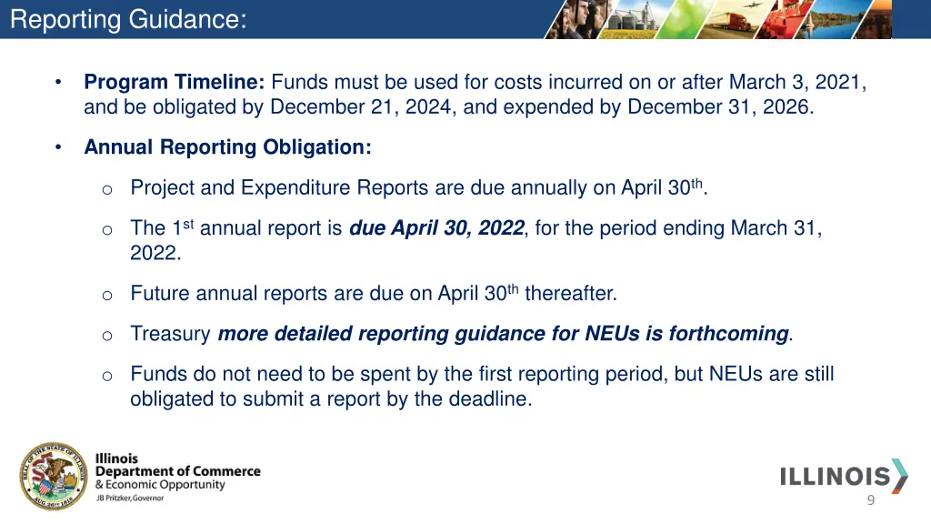 reporting guidance