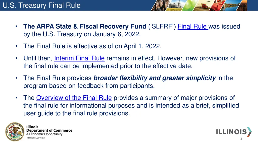 u s treasury final rule