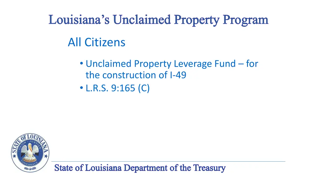 louisiana s unclaimed property program 17