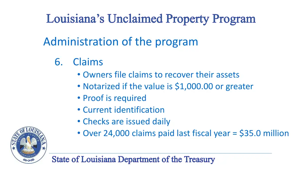 louisiana s unclaimed property program 23