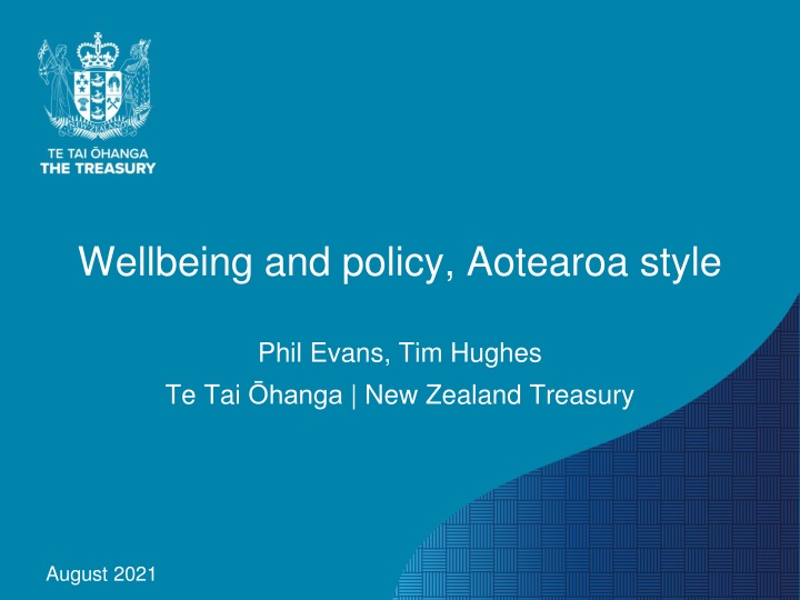 wellbeing and policy aotearoa style