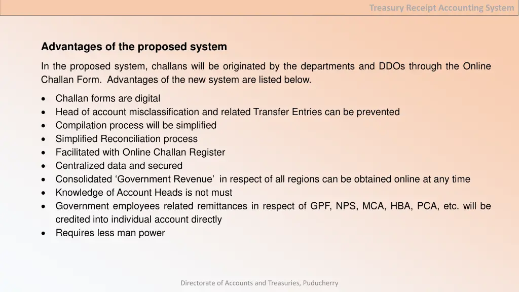 treasury receipt accounting system 5