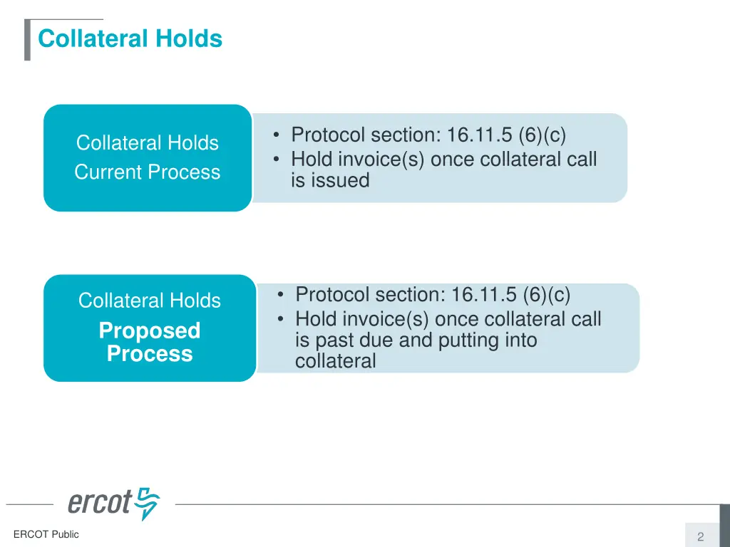 collateral holds 1