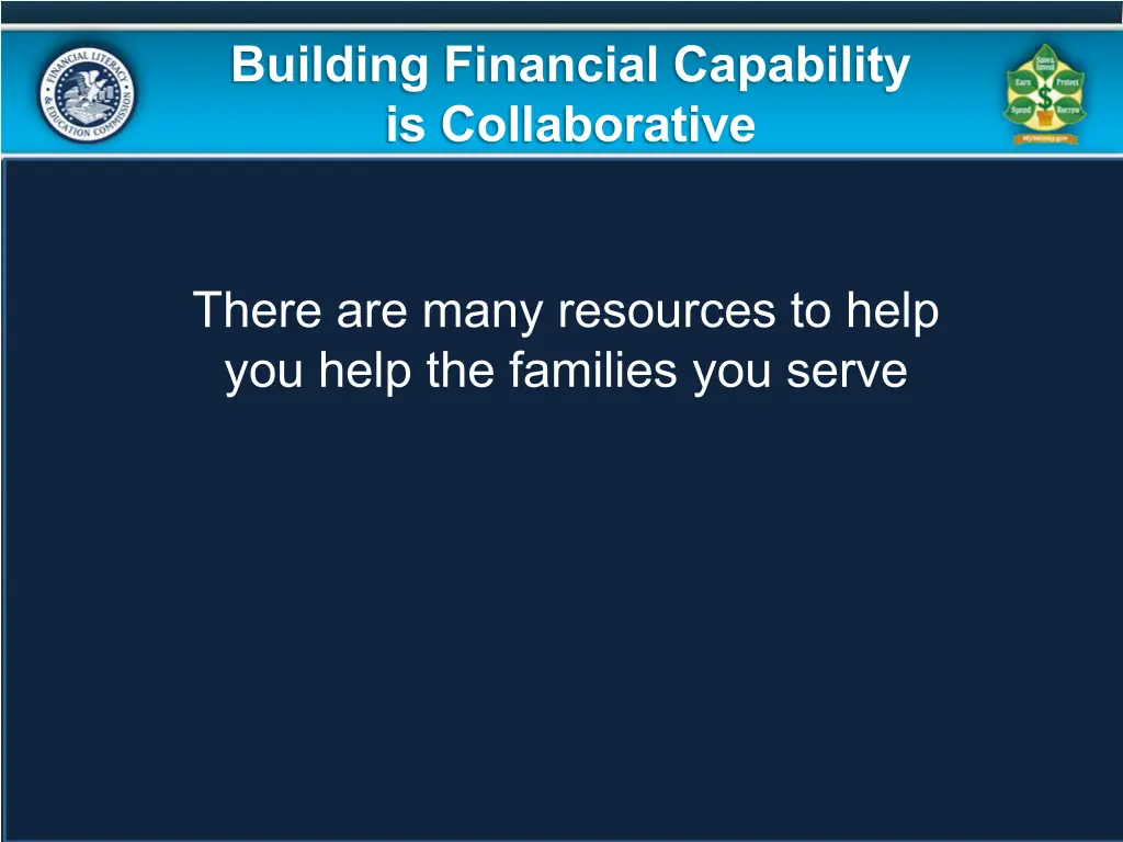 building financial capability is collaborative