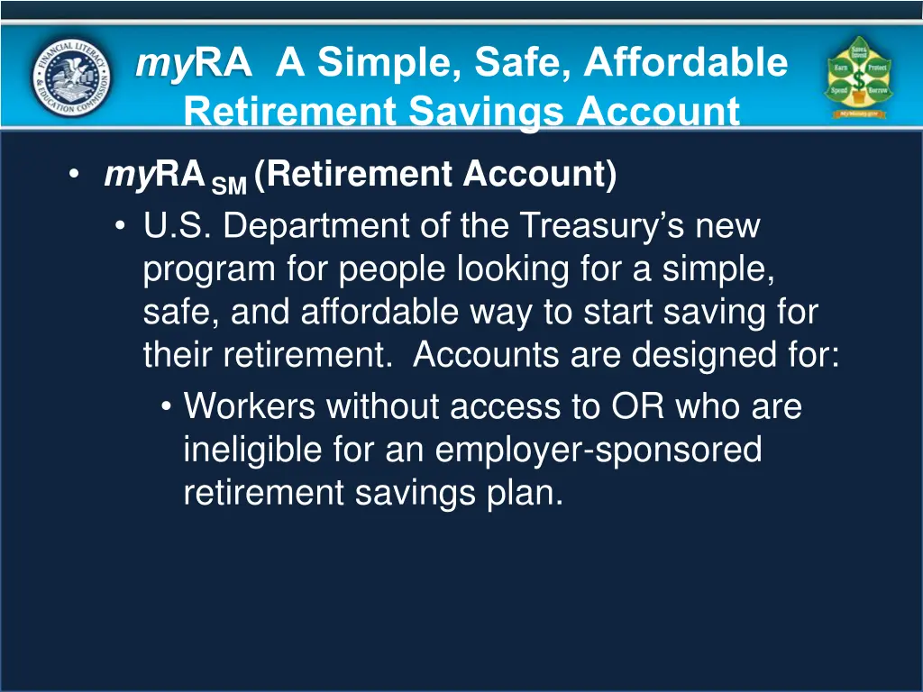 my ra a simple safe affordable retirement savings