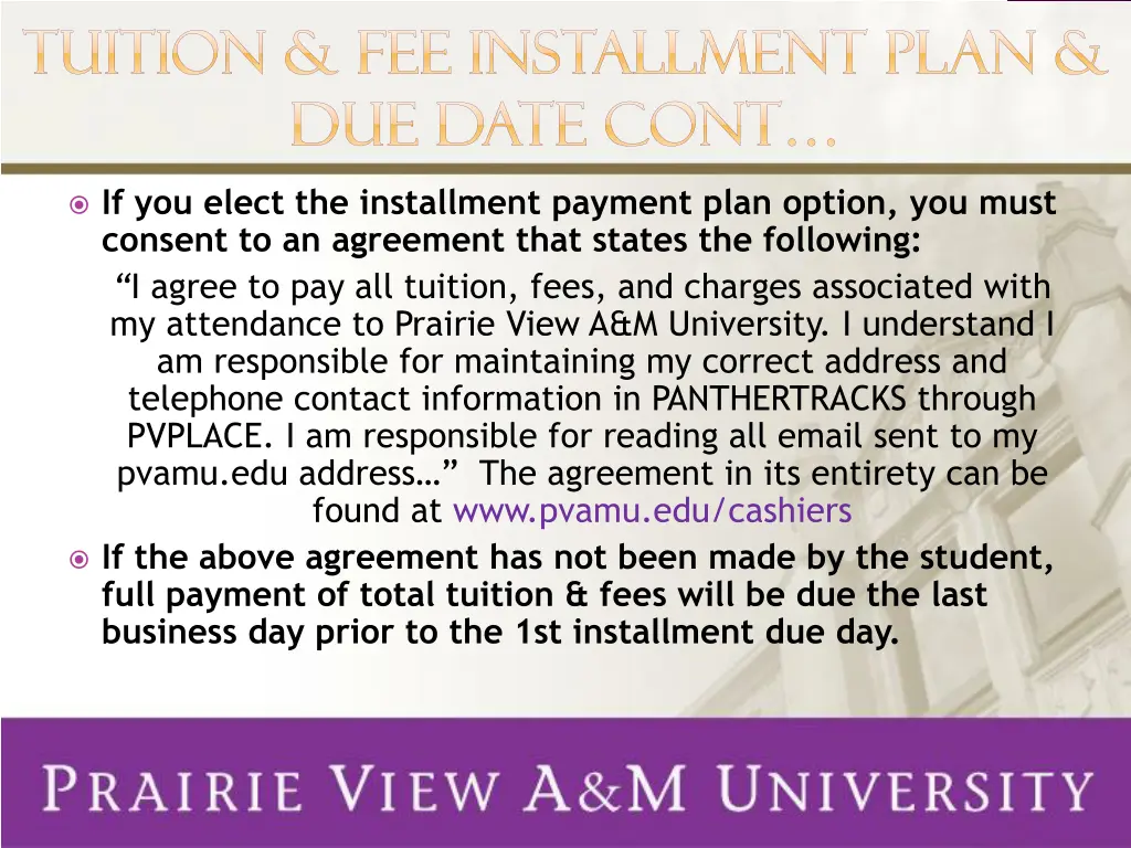 tuition fee installment plan tuition