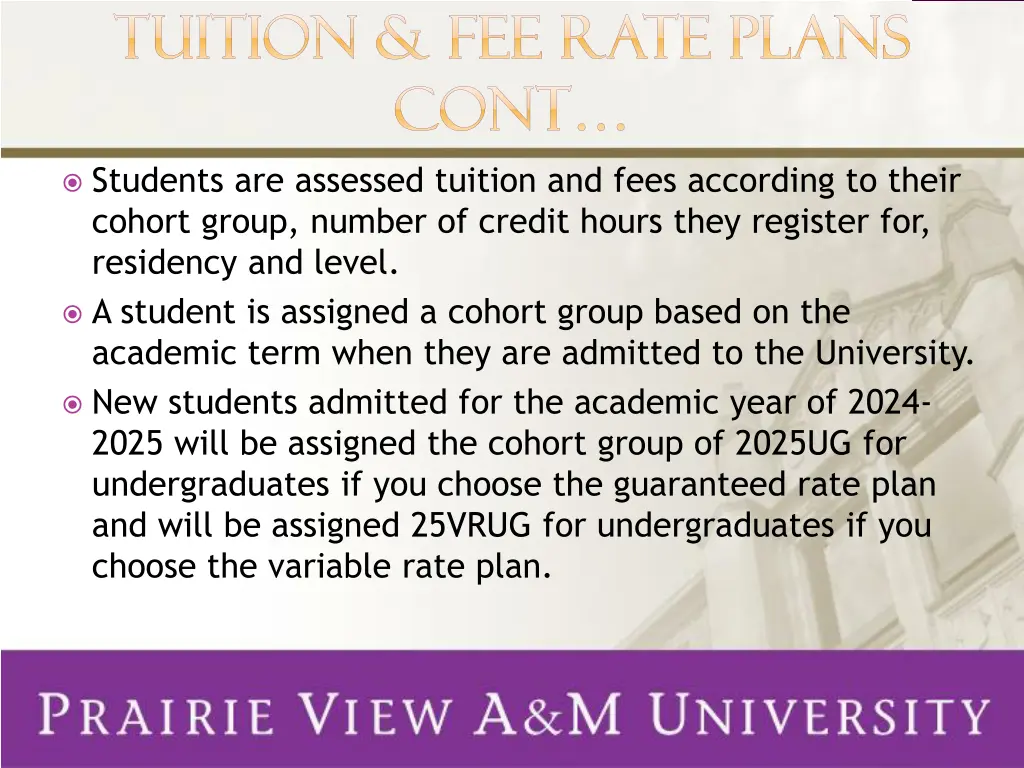 tuition fee rate plans tuition fee rate plans 1