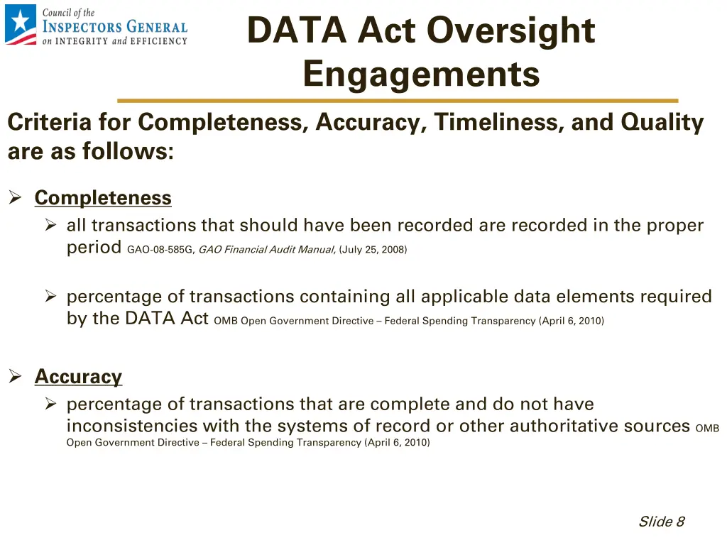 data act oversight engagements 1