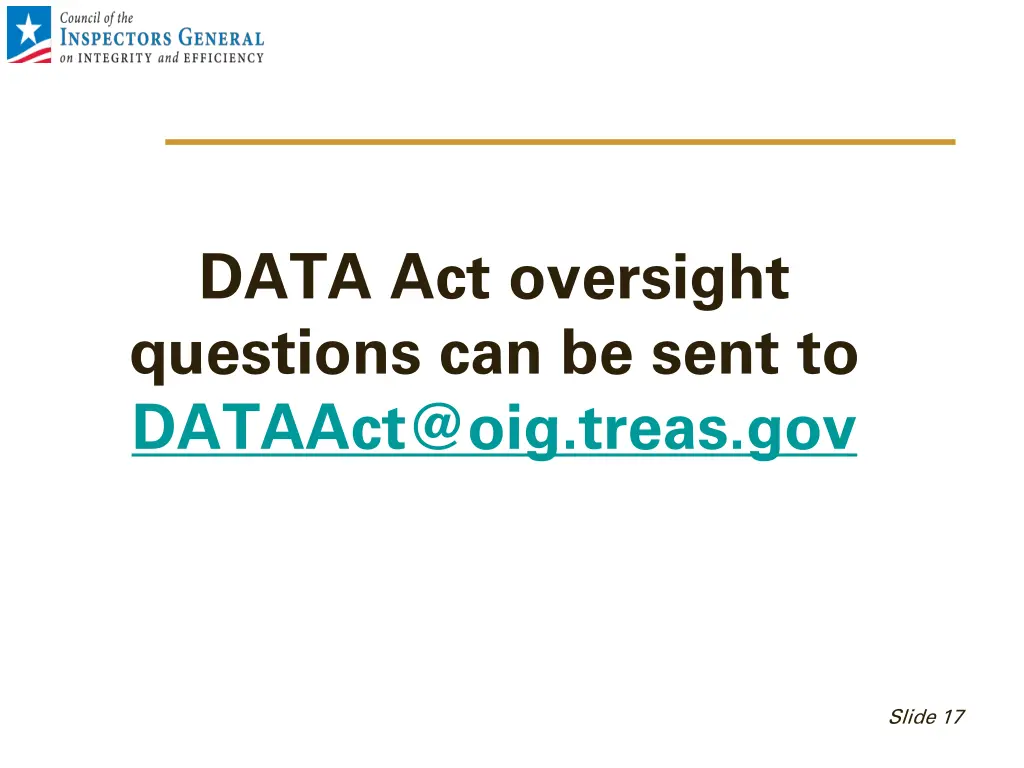 data act oversight questions can be sent