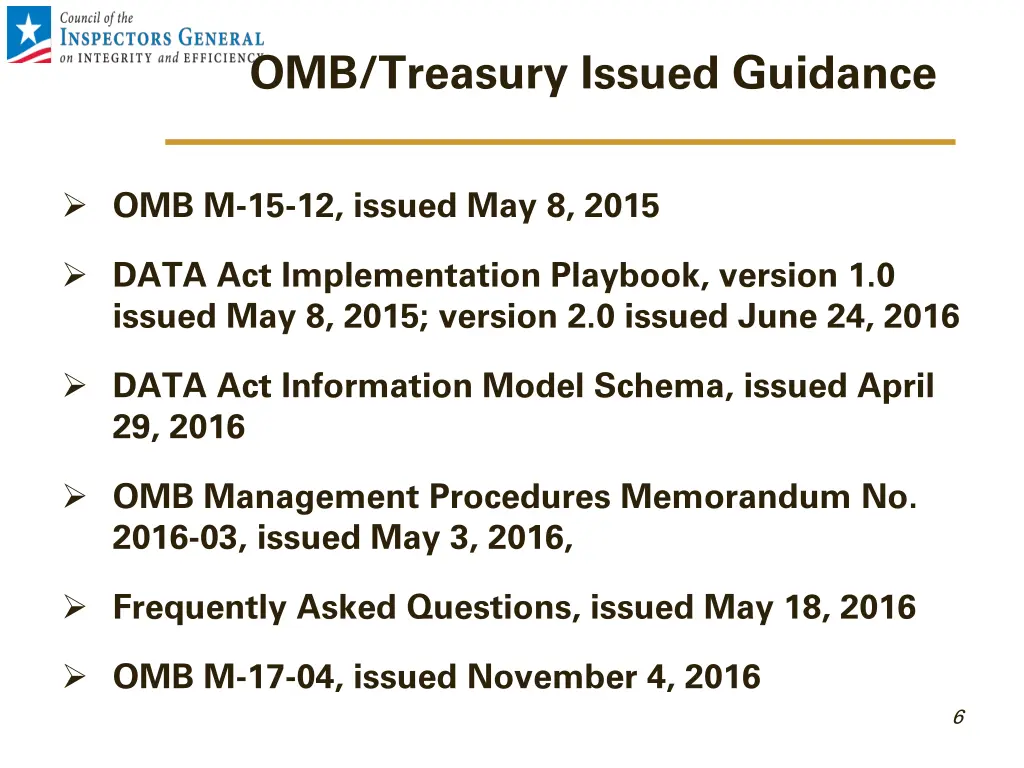 omb treasury issued guidance