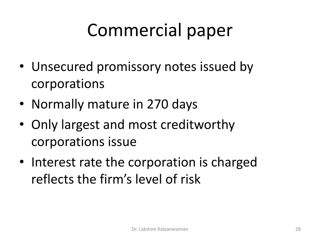 commercial paper