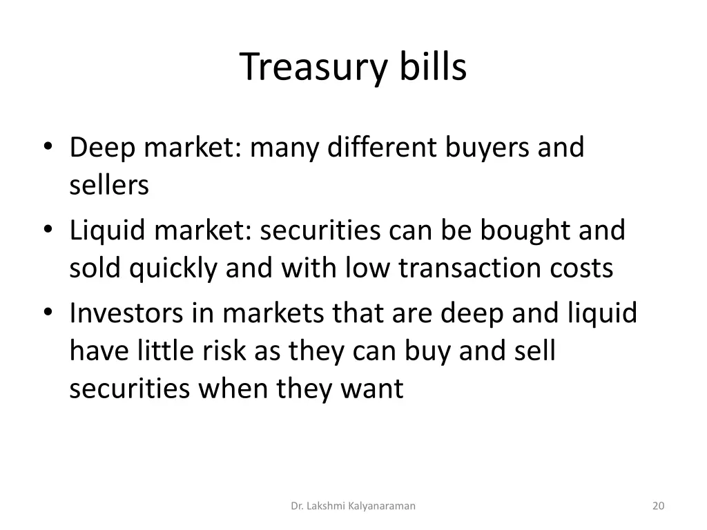 treasury bills 1