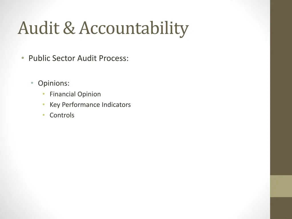 audit accountability