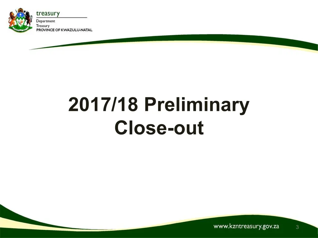 2017 18 preliminary close out