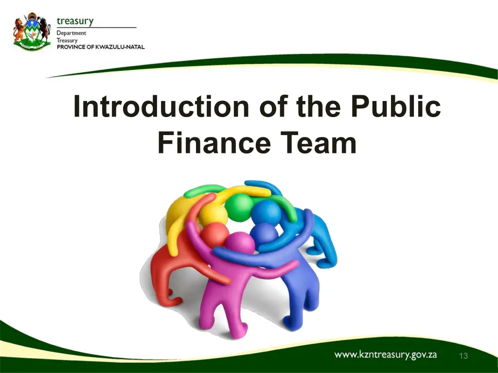 introduction of the public finance team