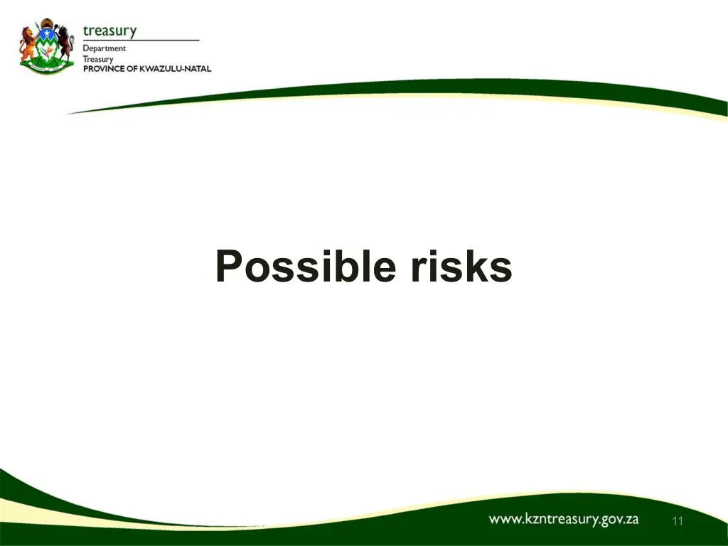 possible risks