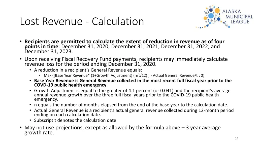 lost revenue calculation