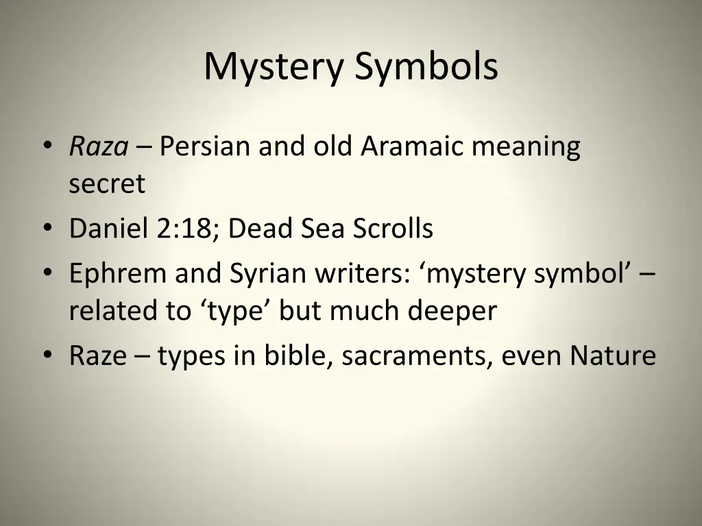 mystery symbols