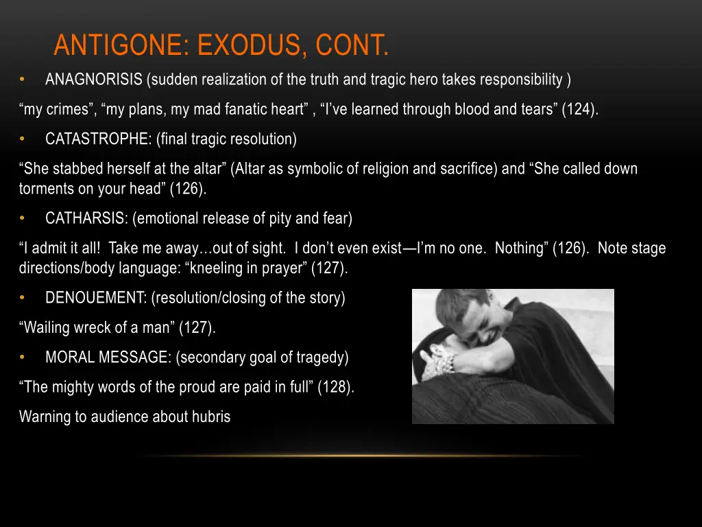 antigone exodus cont anagnorisis sudden