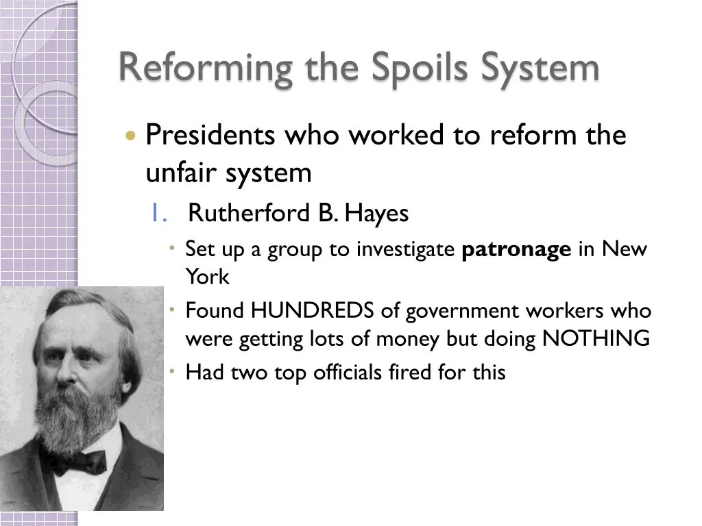 reforming the spoils system 4