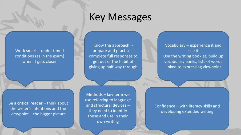 key messages