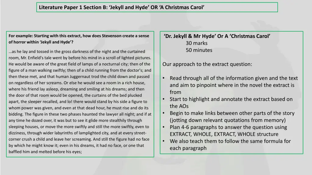 literature paper 1 section b jekyll and hyde