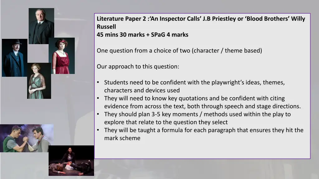 literature paper 2 an inspector calls