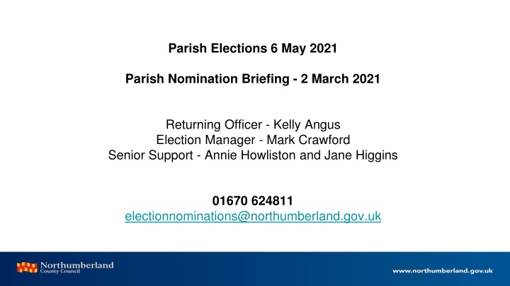 parish elections 6 may 2021