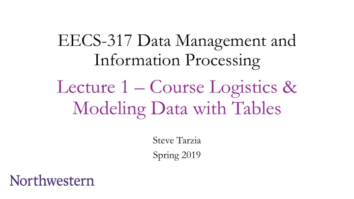 eecs 317 data management and information