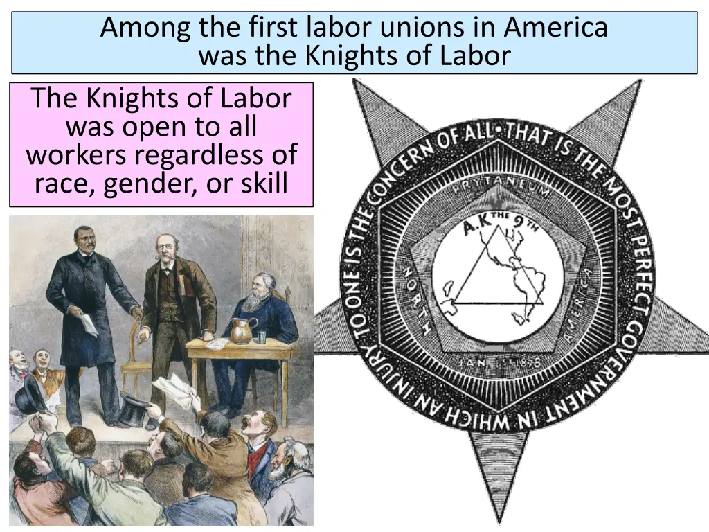 among the first labor unions in america