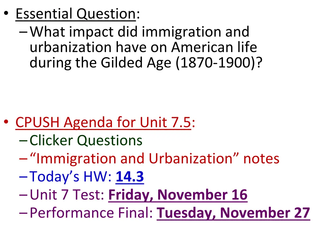 essential question what impact did immigration 1