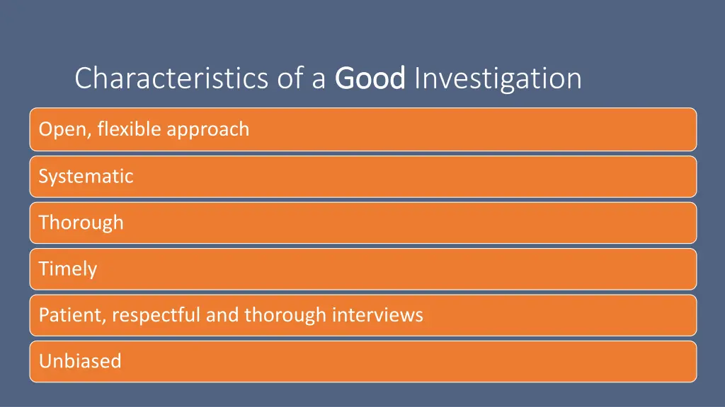 characteristics of a good